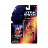 Star Wars Power of the Force Luke Skywalker in X-Wing Fighter Pilot Gear Red Card Action Figure