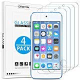 OMOTON [4 Pack] Tempered Glass Screen Protector for New iPod Touch (7th Gen 2019 Release / 6th & 5th Gen)