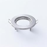 Hsthe Sea Set of 6 Recessed Light Frames Aluminium Silver GU10 50mm view 3