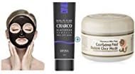 [EPONA] Korean Cosmetics Blackhead Remover Peel Off Natural Charcoal Mask for Acne (100ml) Bundle with [ Elizavecca] Milky Piggy Carbonated Bubble Clay Mask