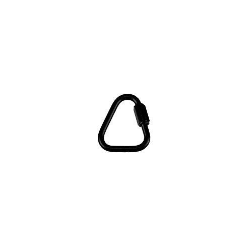 3/16-inch Black-Coated Non-Glare Steel Delta Triangular Quick Link
