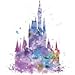 Litech™ Case for Apple iPhone Xs MAX (2018) [Flexfit] Premium Clear Scratch-Resistant Cute Creative Artistic Design [Wireless Charging Compatible] (Castle)