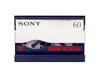 Sony MGR 60 Micro MV tape - 1 x 60min (89159T) Category: Camcorder Tapes