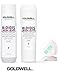 Goldwell Dualsenses BLONDES And HIGHLIGHTS Anti-Yellow Shampoo & Conditioner Duo Set (with Sleek Compact Mirror) (10.1 oz / 300ml Duo Kit)