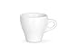 CUISINOX White Porcelain Espresso Cups and Saucers Set, 2 oz., Set of 6