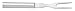 Rada Cutlery Carving Fork – Stainless Steel Tine and Aluminum Handle Made in USA, 9-1/2 Inches
