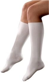 SmartKnit CoolMax Wide Socks , Crew Hgt, White,Small