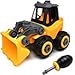 WisToyz Take Apart Toys Toddler Toys, Assembly Toy Bulldozer with Constructions Set, Building Vehicle Play Set with Screwdriver, Ideal Educational Toys for Toddlers, Boys & Girls Aged 3, 4, 5, 6