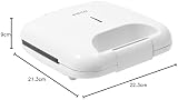 PIFCO 750W White Sandwich Maker Non-Stick Cool-Touch Handle Compact view 7