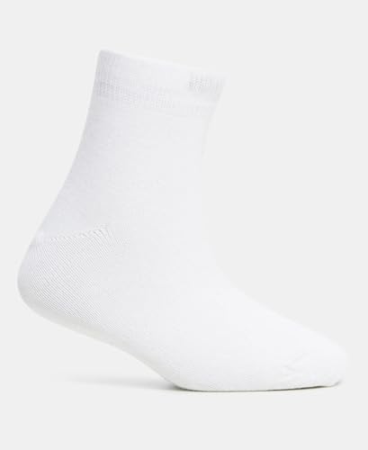 Jockey Kids Ankle Length Cotton Socks 7801_White_9-10 Yrs 1