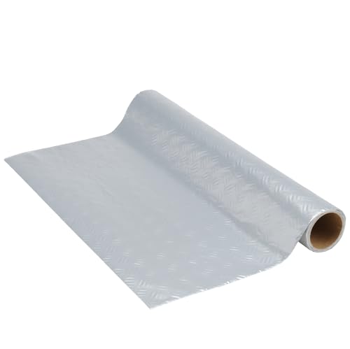 Venilia Pellicola adesiva, Argento Ottica industriale Ripple Opaco, 45cm x 1,5m, Spessore 215μ, Pellicola autoadesiva per mobili o cucina, carta da parati, PVC senza ftalati, Prodotto in UE