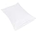 TILLYOU Cotton Toddler Pillowcases - 2 Pack Super Soft Kids Travel Pillow Cases Envelope Closure for Boys Girls, 14.5x20 Inches, White