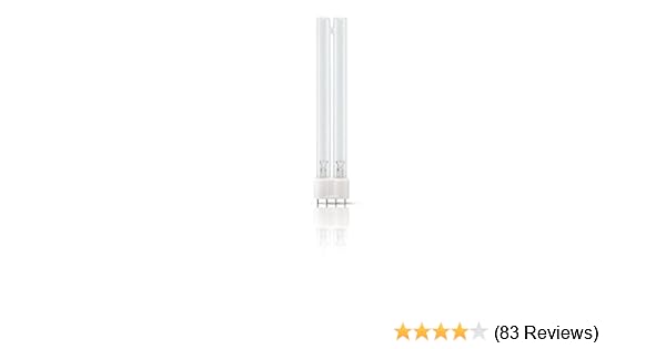 Philips 210641 18 Watt Pl L Tuv Germicidal With 4 Pin Base Light Bulb Compact Fluorescent Bulbs Amazon Com