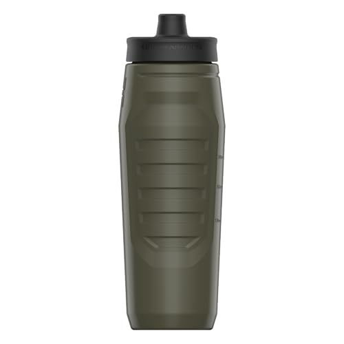 Under Armour Squeeze Water Bottles, 32 oz Water Bottles, Sideline Sports Water Bottle with Quick-Shot Lid, Quick & Easy Hydration, Gym Water Bottles, Squeeze Bottle, 1 32oz