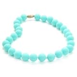 Chewbeads Jr. Jane Necklace - Teething Jewelry - 9-Inch Length - Turquoise