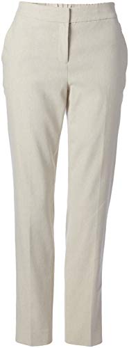 Tommy Hilfiger Women’s Elastic Waist Straight Trouser Pant, Khaki, 2