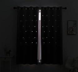 ZJXSNEH Blackout Star Curtains Stars Blackout
