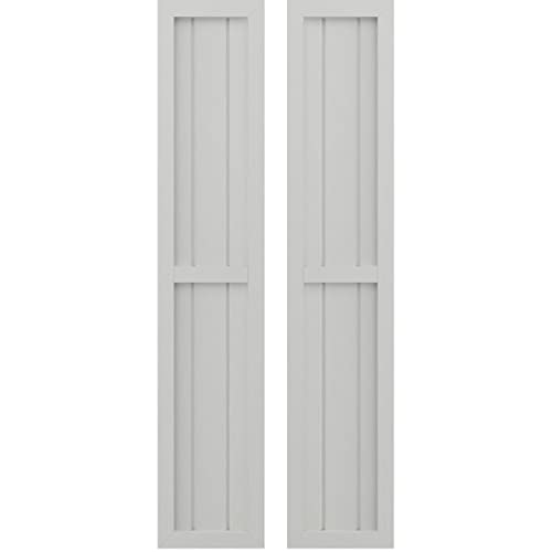 Ekena Millwork ARW101BF311X66STH Americraft Three Exterior Real Wood Two Equal…