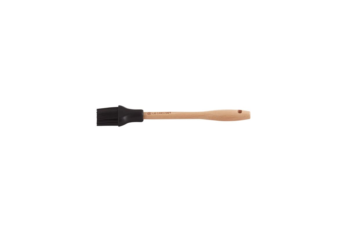 Le Creuset Bijou Pastry Brush, Silicone, 17.5 cm, Black Onyx, 93000845140300
