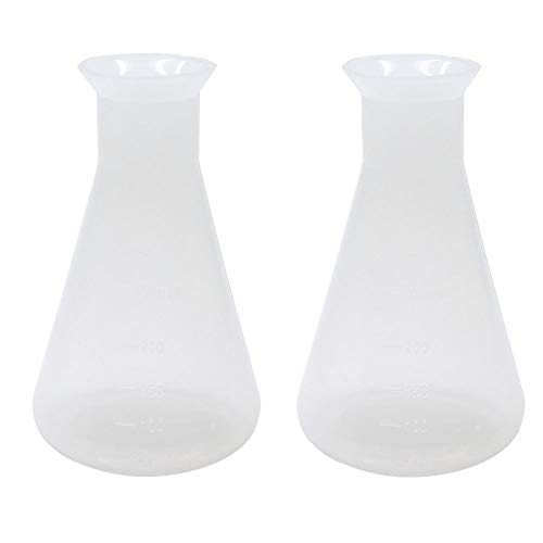 Sscon 2pc 250ml Plastic Laboratory School Chemical Erlenmeyer Flask - Thumbnail 3