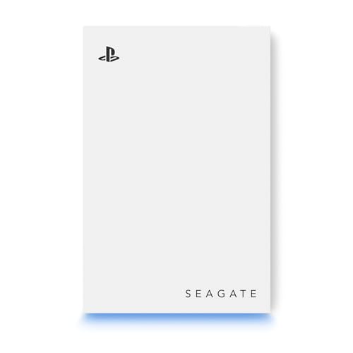 Seagate Game Drive STLV5000100 Externe Festplatte für PS5 5 TB, USB 3.0, offizielles Lizenzprodukt, Blaue LED