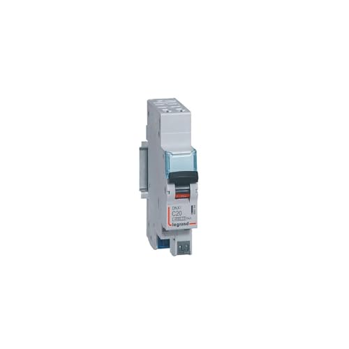 406784 Leitungsschutzschalter Phasenneutralphase, 1P+N, 20 A, C-Kurve – 4,5/6 kA – Klemmen Auto – 1 Modul – Legrand DNX3
