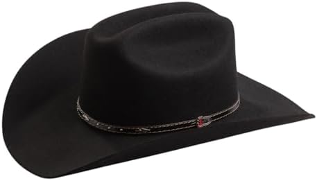 Twister Men's Dallas 2X Wool Cowboy Hat Black 7 5/8 at Amazon