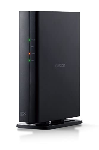 エレコム 無線LAN WiFi ルーター Wi-Fi6 AX1500 1201+300Mbps IPv6(IPoE)対応 有線Giga 壁掛け セキュリティ搭載 戸建2階建 マンション3LDK ブラック WRC-X1500GSA-B商品画像