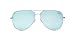 Quay High Key Mirror Silver/Blue Mirror Lens Sunglasses