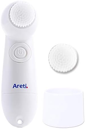 Areti W04-SMP Wash Electric Facial Brush, Exfoliating, Blackheads, Rotating, Waterproof, Battery Operated