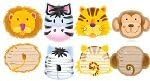 Splodge Teddy Parties Jungle Safari Animals Party - 8 x Invites