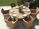 Royal Teak DLT5 5 Round Drop Leaf Table