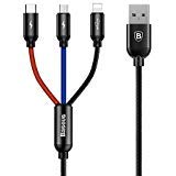Baseus 3 in 1 Multiple USB Charging Cable Charging Syncing Data Cable