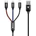 Baseus 3 in 1 Multiple USB Charging Cable Charging Syncing Data Cable