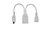 Subset Micro USB OTG Cable with USB Power for Phones, Tablets and Android Devices