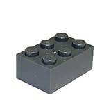 LEGO Parts and Pieces: 2x3 Dark Gray (Dark Stone Grey) Brick x50