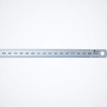 Shinwa Flexible Stainless Steel Rule - Hard Chrome Finish - H-701E 600mm