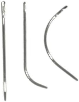 Black Weaving Thread Straight Curve Hook Needle CMO- by Selcessories