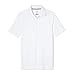 French Toast boys Short Sleeve Moisture Wicking Stretch Sport Shirt, School Uniforms for Kids and Teens Polo Shirt, White, X-Large US