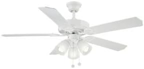 Brookhurst 52 In Indoor White Ceiling Fan Amazon Com