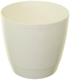 Whitefurze G0614RD 14cm Round Indoor Pot Cover - White