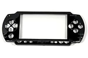 MELODY SOPHIA for Sony PSP 1000 PSP1000 Black Front Faceplate Shell Case Cover Proctector Replacement