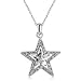 Yan n San Star Shape Crystal Pendant Necklace Fashion Jewelry