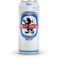 Best BrÃ¤u Non-Alcoholic Beer 16.9 Fluid Ounce (0.5lt) Can (Pack of 8) [ Italian Import ]