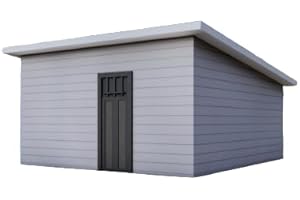 GENERIC 16x16' Studio Tiny Home Shed Building Plans with Floor Plan, Electrical, Elevations, Roof & Foundation Plan, and Construction Details