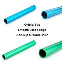 GOGO 16 PCS Standard Size Aluminum Relay Batons for Track & Field-Pink