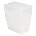 iDesign Small Bathroom Trash Can, Ideal for Primary and Guest Bathroom or Office, Frost, Made in USA