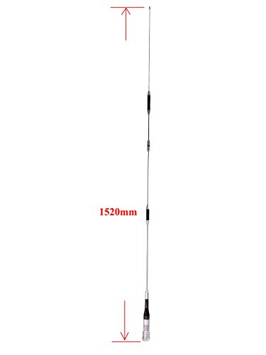Anteenna TW-7900 Ham Mobile Antenna with UHF Male Connector 144/440MHz VHF/UHF 2m/70cm Max Powr 150W 1 PC Free White Color of Adaptor Connector NMO to UHF Female (SO-239) - Thumbnail 3