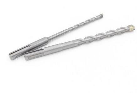 Generic of 2PCS 10*110mm Solid alloy Tip SDS Plus Round Shank 4 hollow hammer Drill Bits for home decoration DIYer