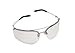 3M Metaliks Safety Glasses With Polished Metal Silver Frame And Clear Indoor/Outdoor Mirror polycarbonate Anti-Fog Anti-Scratch Hard Coat Lens